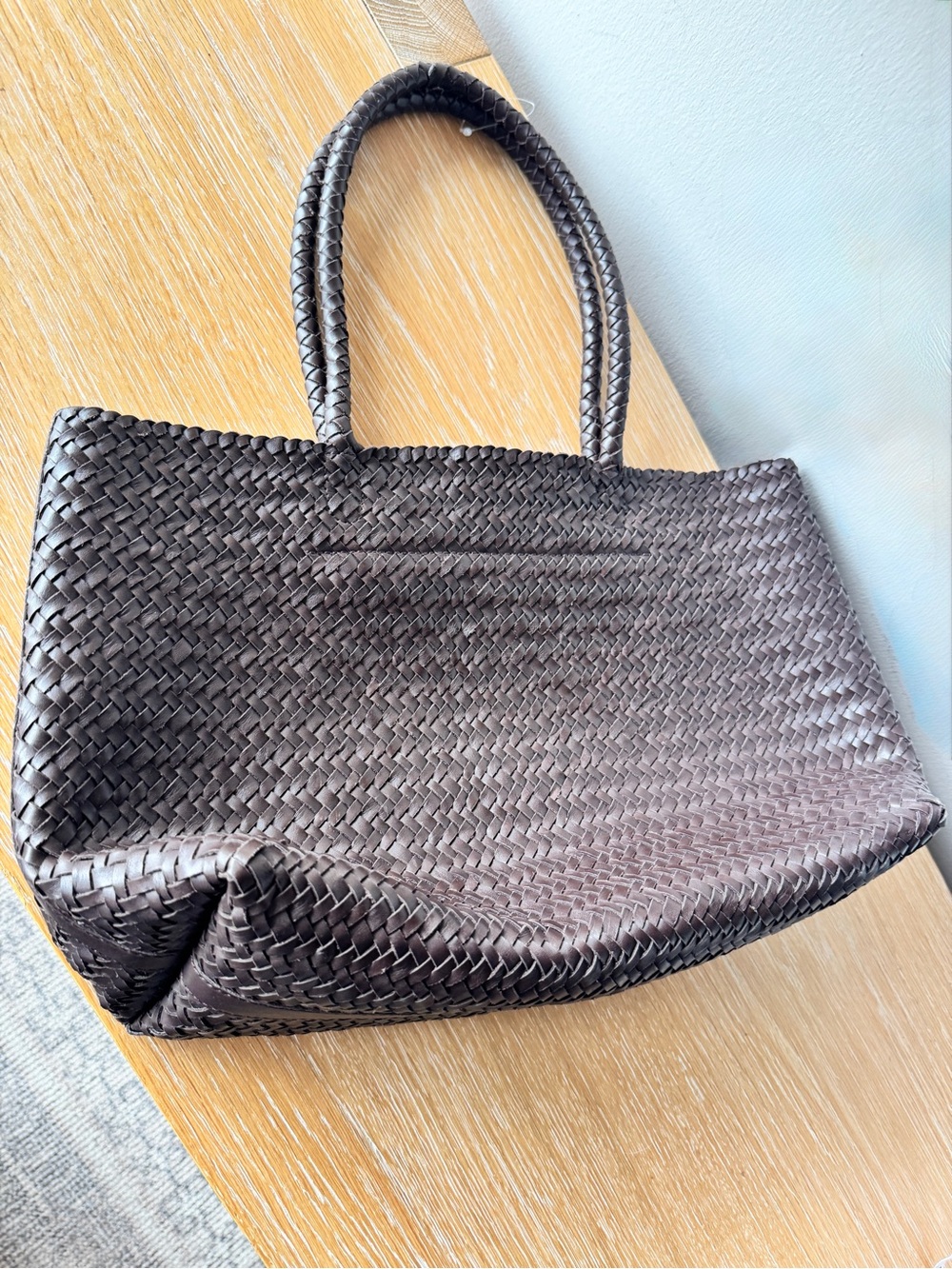 NWT! | MADEWELL The Signature Woven Tote in Coffee Bean | 100% Leather | NP318 - Picture 10 of 16